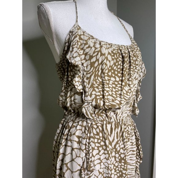 Parker Silk Animal Print Racerback Mini Dress Women's Size Large L - Picture 2 of 7